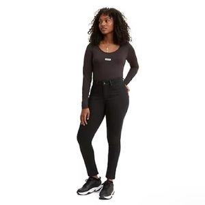 Levi’s black 311 shaping skinny long jeans pants black logo W28 L30